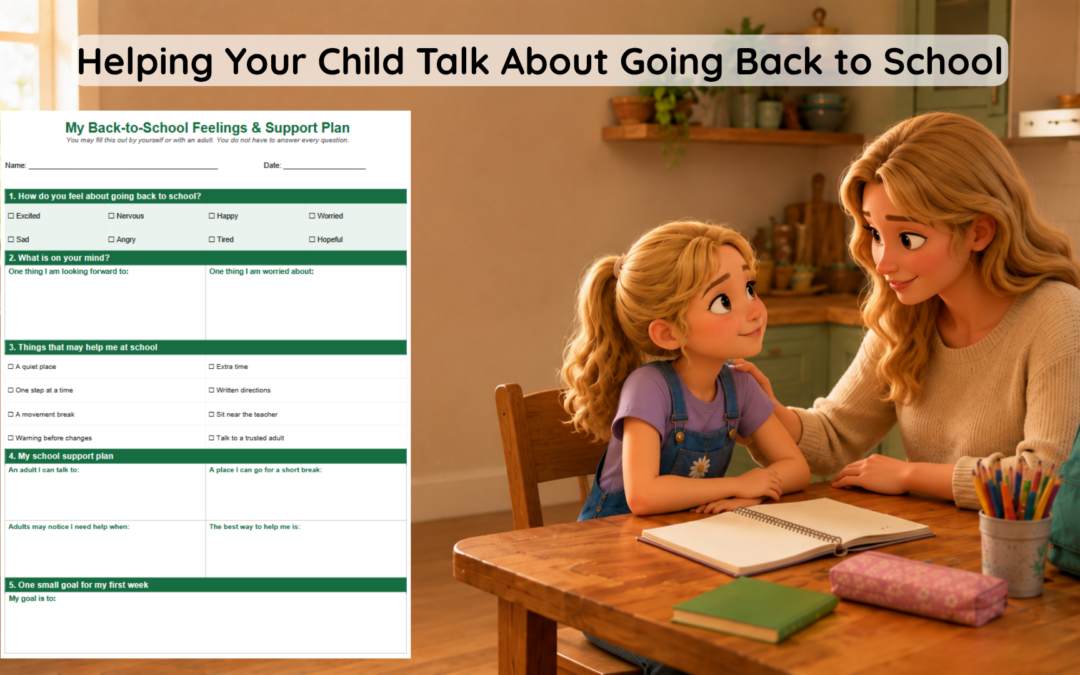 Helping Your Child Talk About Going Back to School