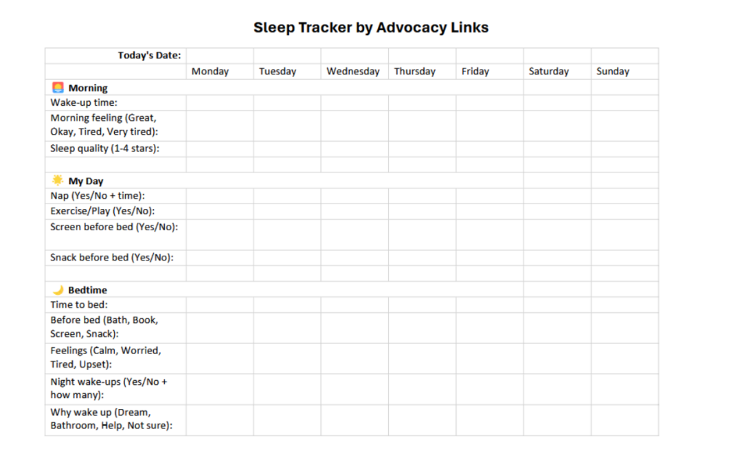 Download Free Sleep Tracker as Word Doc or PDF